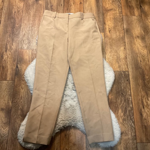 Talbots Hampshire Ankle Pant Size 10 Tan‎ Dress Pants Belt Loops Career Casual - Picture 1 of 9